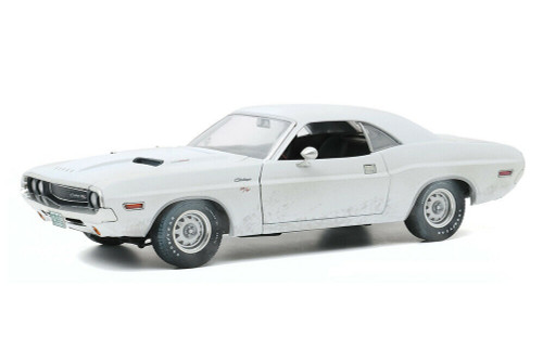 1/18 Greenlight 1970 Dodge Challenger R/T White (Weathered Version) "Vanishing Point" (1971) Movie Diecast Car Model