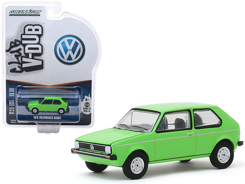 1975 Volkswagen Rabbit Bright Green "Club Vee V-Dub" Series 10 1/64 Diecast Model Car by Greenlight