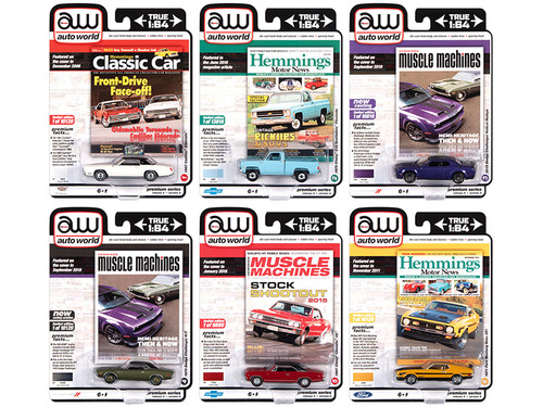 Autoworld Premium 2020 Set A of 6 pieces Release 4 1/64