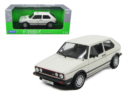 1/18 Welly 1983 Volkswagen Golf 1 GTI (White) Diecast Car Model