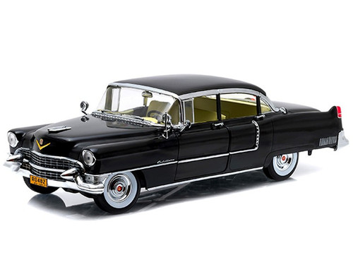 1/18 Greenlight 1955 Cadillac Fleetwood Series 60 Special Black "The Godfather" (1972) Movie Diecast Car Model