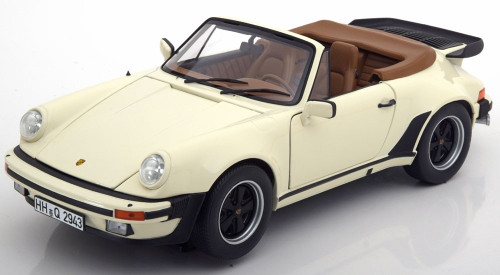 1/18 Norev 1987 Porsche 911 930 Turbo Cabriolet (Ivory Cream White) Diecast Car Model