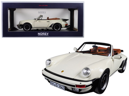 1/18 Norev 1987 Porsche 911 930 Turbo Cabriolet (Ivory Cream White