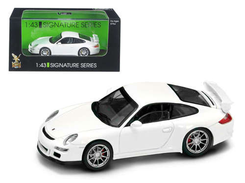 Porsche 911 997 GT3 White Signature Series 1/43 Diecast Model Car by Road Signature