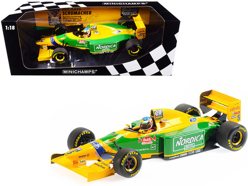 1/18 Minichamps 1993 Michael Schumacher Benetton B193B #5 Winner Portugal GP F1 Car Model