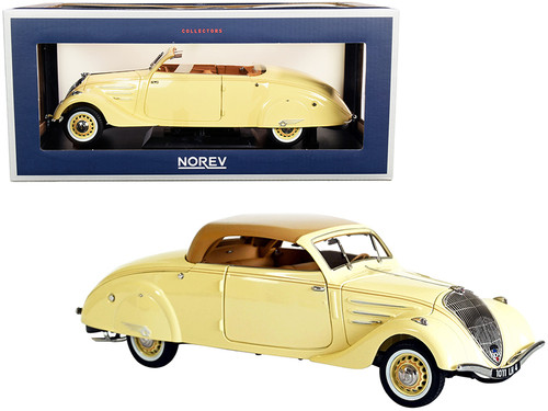 1937 Peugeot 402 Eclipse Convertible Cream with Caramel