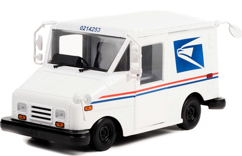 1/18 Greenlight United States Postal Service (USPS) Long-Life Postal Delivery Vehicle (LLV) White Diecast Car Model