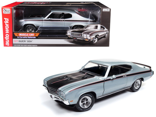 1971 Buick GSX "MCACN" Platinum Mist Metallic/ Silver Limited Edition to 1002 pieces Worldwide 1/18 Diecast Model Car by Autoworld