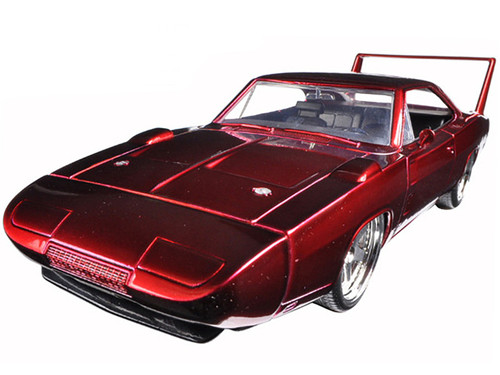 1969 Dodge Charger Daytona Red "Fast & Furious 7" Movie 1/24 Diecast Model Car by Jada
