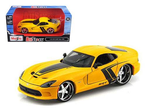 2013 Dodge Viper GTS SRT Blue Custom 1/24 Diecast Model Car by