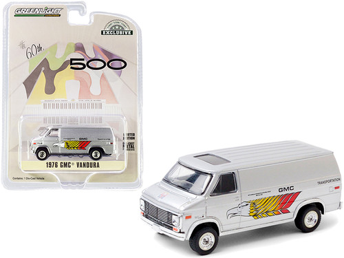 1976 GMC Vandura Silver "GMC Transportation" 60th Annual Indianapolis 500 Mile Race "Hobby Exclusive" 1/64 Diecast Model Car by Greenlight