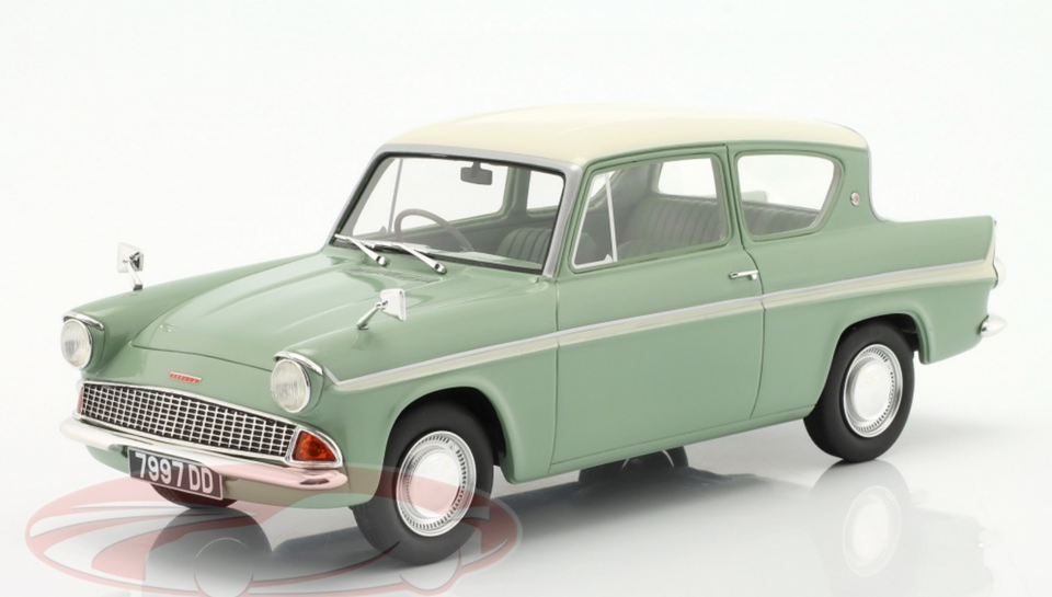 1/18 Cult Scale Model 1961 Ford Anglia 105E (Green) Diecast Car Model