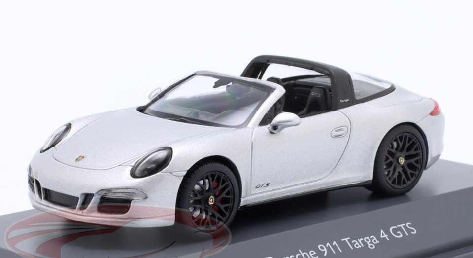 1/43 Schuco Porsche 911 (991) Targa 4 GTS (Silver Metallic) Car Model ...