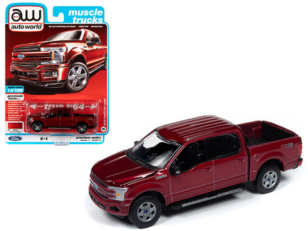 2018 Ford F-150 Lariat Pickup Truck Ruby Red Metallic 