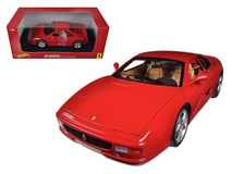 Ferrari F355 Berlinetta Coupe Red 1/18 Diecast Car Model by Hotwheels