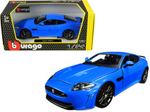 Jaguar XKR-S Metallic Blue 1/24 Diecast Model Car by Bburago