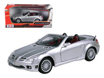 2005 Mercedes SLK55 SLK 55 AMG Silver 1/24 Diecast Car Model by Motormax