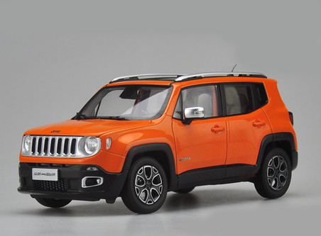 1 18 Dealer Edition Jeep Renegade Orange Diecast Car
