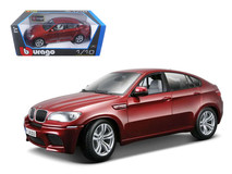 1/18 BBurago 2009-2014 BMW X6M X6 M E71 (Dark Red) Diecast Car Model