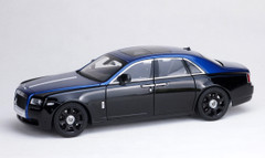 1/18 Kyosho Rolls-Royce Ghost (Black & Blue) Diecast Car Model