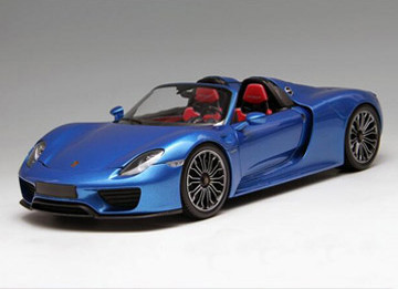 MINICHAMPS 1/18 ポルシェ 918 スパイダー ディーラーモデル blue__60581.1481963152.500.333