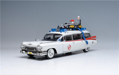 1/18 Hotwheels Hot Wheels Elite 1959 Cadillac Ambulance Ecto-1 Ghostbusters Diecast Car Model