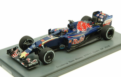 希少品Scuderia Toro Rosso STR11 2016 ミニカー 1/43 Scuderia Toro Rosso STR11 n.26 10th Spanish GP 2016 Daniil