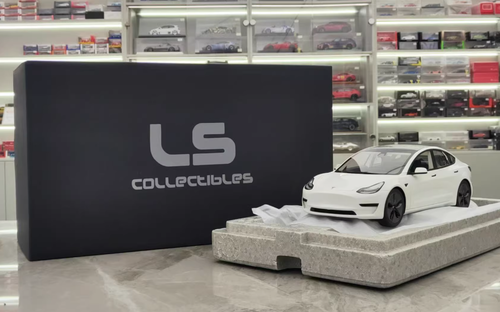 1/18 LS Collectibles Tesla Model 3 (White Multi-Coat) Resin Car