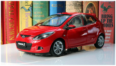 1/18 Dealer Edition Mazda 2 Hatchback (Red) Diecast Car Model