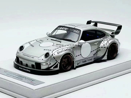 Fuelme RWB993 Silver Pig 限定1台プロトタイプ1/18 1/18 Fuelme Porsche 911 Rauh Welt Begriff 993 Silver Phantom