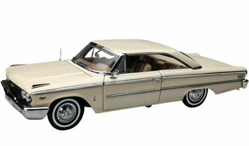 1/18 Sunstar 1963 Ford Galaxie 500 XL 500XL Hardtop (Sandshell Beige White)  Diecast Car Model