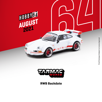 Tarmac Works 1/64 Porsche 911 Carrera 964 RWB Backdate (White