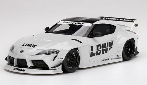 1/18 LB☆WORKS Toyota GR Supra LBWK (White) Resin Car Model