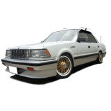 1/18 Ignition Model Toyota Crown (120) 3.0 Royal Saloon Pearl White/Gold 