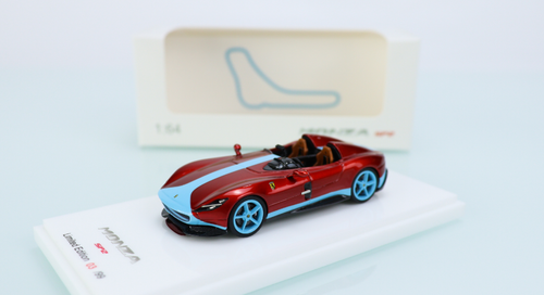 1/64 SP Model Ferrari Monza SP2 Red with Blue Strip Limited 99 Pieces Resin