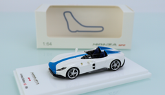 1/64 SP Model Ferrari Monza SP2  White with Blue Strip Limited 99 Pieces Resin