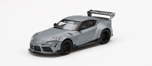 1/64 Mini GT Pandem Toyota GR Supra V1.0 (Matte Grey) Diecast Car