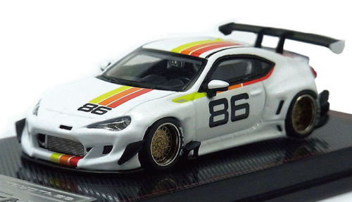 1/64 Ignition Model PANDEM TOYOTA 86 V3 White - LIVECARMODEL.com