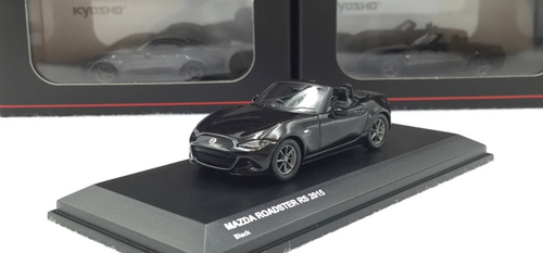 1/64 Kyosho 2015 Mazda MX-5 Miata Roadster RS Convertible (Black
