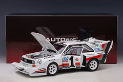 1/18 AUTOart 1987 Audi Quattro S1 Pikes Peak Winner W.ROEHRL #1 Car Model