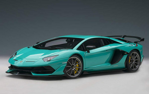 Autoart Lamborghini Aventador SVJ 水色 1/18 AUTOart Lamborghini Aventador SVJ (Blu Nethuns