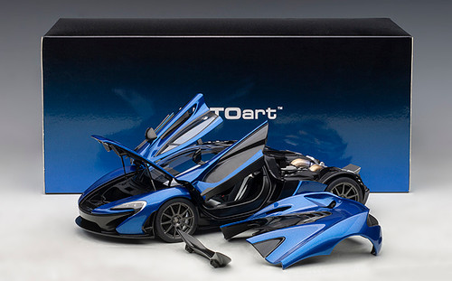 オートアート McLAREN P1 アザーブルー 1/18 ミニカー Y0949 AUTOart McLaren P1 - 1/18 Diecast | Blue McLaren P1
