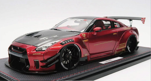 1/18 Ignition Model LB-WORKS Nissan GT-R R35 type 2 Red Metallic Resin ...