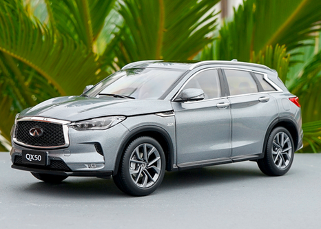 1:18 インフィニティ INFINITY QX50 シルバー　日本非売品 1/18 Dealer Edition 2018 Infiniti QX50 (Grey) Diecast Car Model
