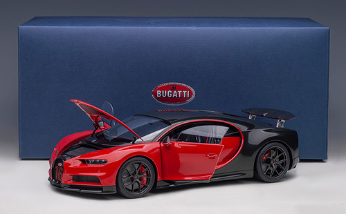 1/18 AUTOart 2019 Bugatti Chiron Sport (Italian Red & Carbon) Car
