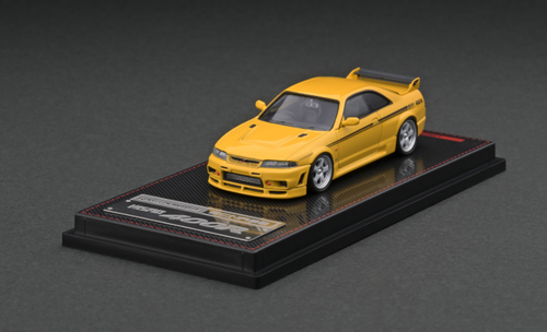 イグニッションモデル1/64 NISMO R33 GT-R 400R イエロー 1/64 Ignition Model Nismo R33 GT-R 400R Yellow Diecast Car