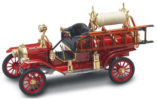 1/18 Yat Ming 1914 Ford Model T Fire Truck Diecast Car Model