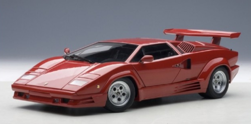 ミニカー AUTOart 1/18 Lamborghini Countach 25th w 1/18 AUTOart LAMBORGHINI COUNTACH 25th ANNIVERSARY EDITION (Red
