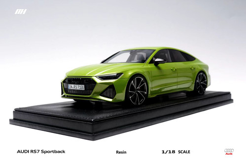 1/18 Motorhelix 2020 Audi RS7 Sportback (Apple Green) Resin Car