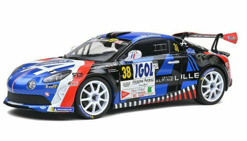 1/18 Solido Renault Alpine A110 RGT Rally Mt Blanc Diecast Car
